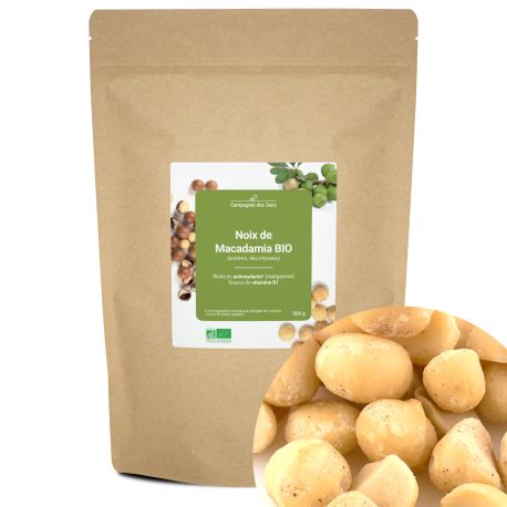 Noix de Macadamia BIO (entières, décortiquées) - riche en antioxydants