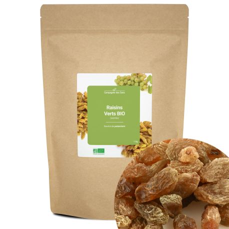 Raisins verts BIO (séchés) - source de potassium