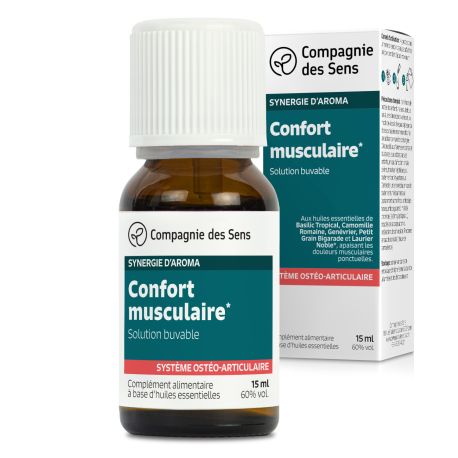 CONFORT MUSCULAIRE - Huiles essentielles en solution buvable