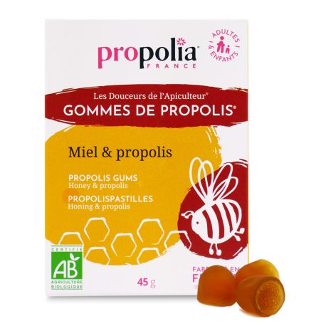 Gommes de Propolis BIO au Miel