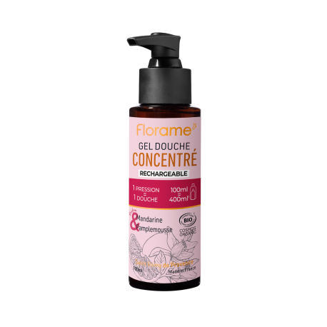 Gel Douche Concentré Mandarine Pamplemousse BIO - Florame