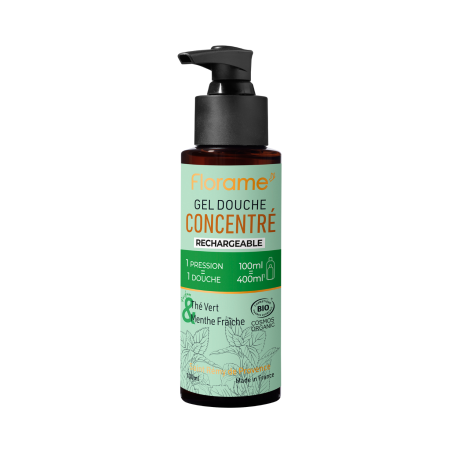 Gel Douche Concentré Thé Vert Menthe BIO - Florame