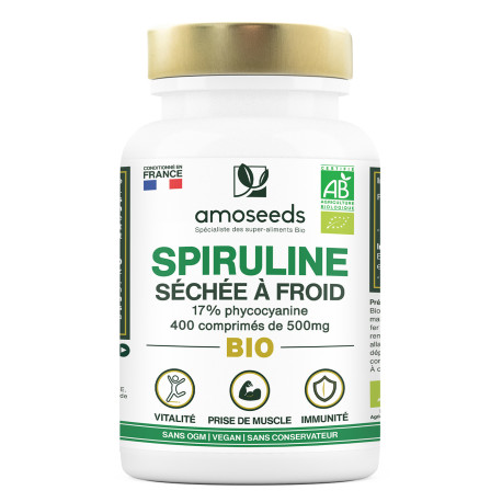 Spiruline BIO 17% Phycocyanine - Comprimés