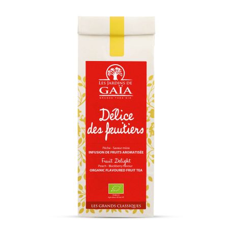 Tisane BIO Délice des Fruitiers - Pêche, Mûre