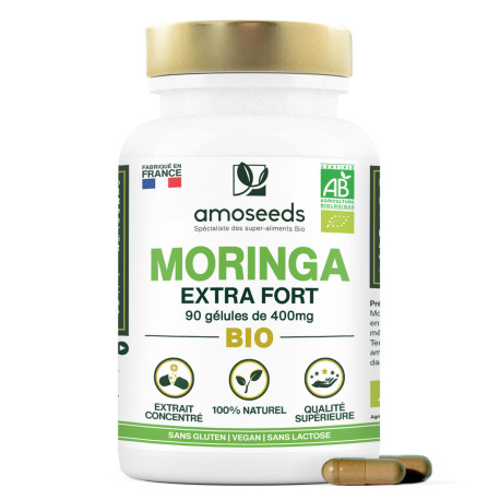 Moringa BIO Haute Concentration - Gélules Végétales