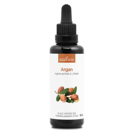 Argan du Maroc - Huile Végétale Vierge BIO - Flacon en verre