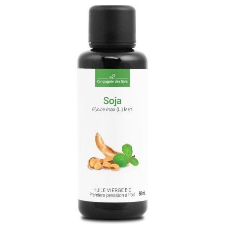 Soja - Huile Végétale Vierge BIO - Flacon en verre